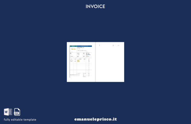 modello di fattura per consulenza informatica in stile verificato